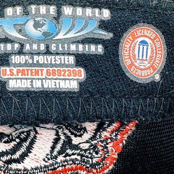 Wisconsin Badgers Hat Top of the World Red Black One Fit Logo NCAA CAPS EUC - Picture 10 of 11